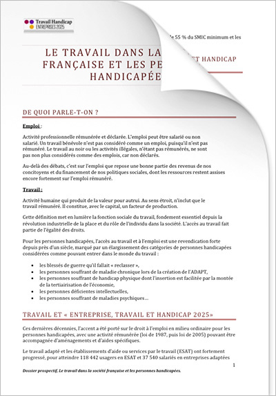 ETH 2025 image - Contexte social « Travail et société » (PDF)